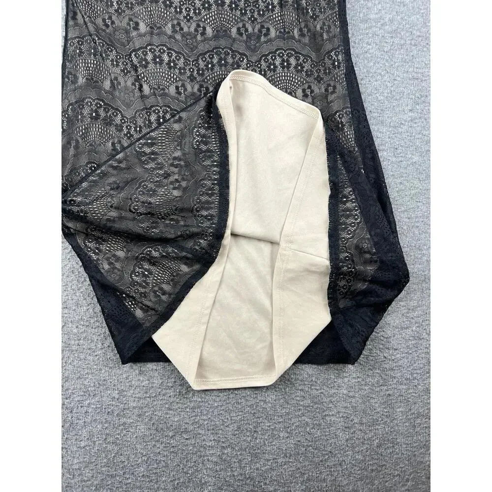 Diane von Furstenberg Black Lace‎ Sleeveless Dress Small